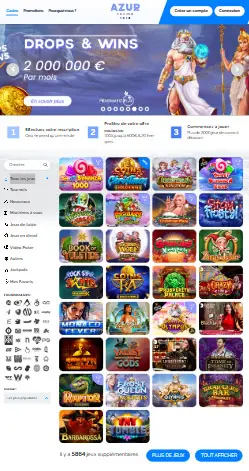 l'application et interface MEGA BET CASINO