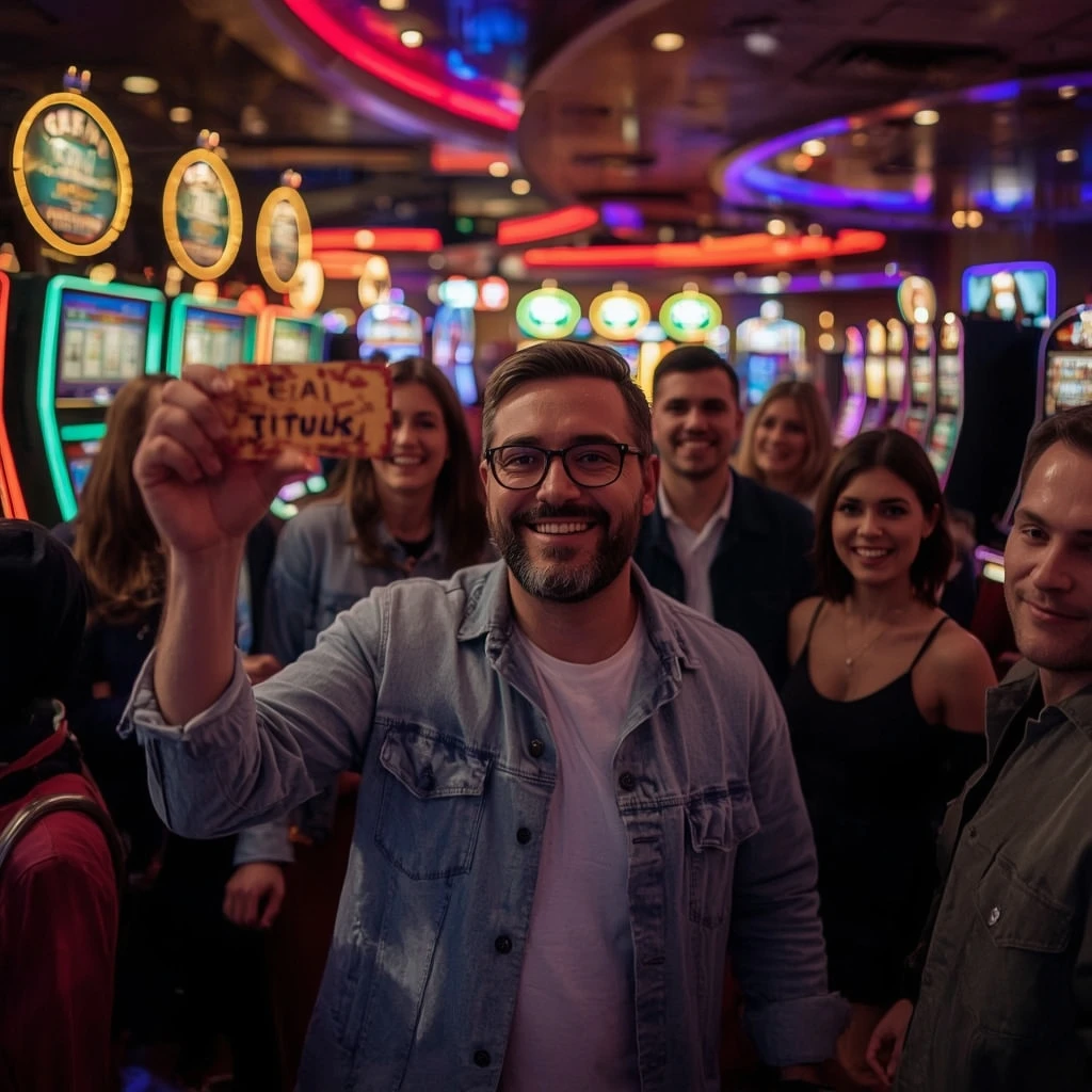 une personne tenant un bonus Mega Bet Casino